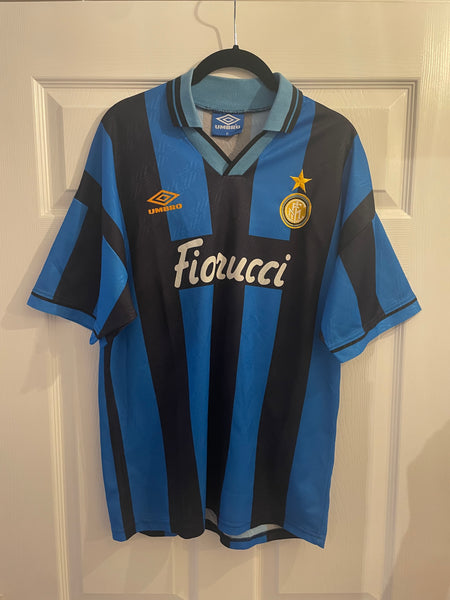 INTER MILAN 1994/95 HOME FOOTBALL SHIRT (M)