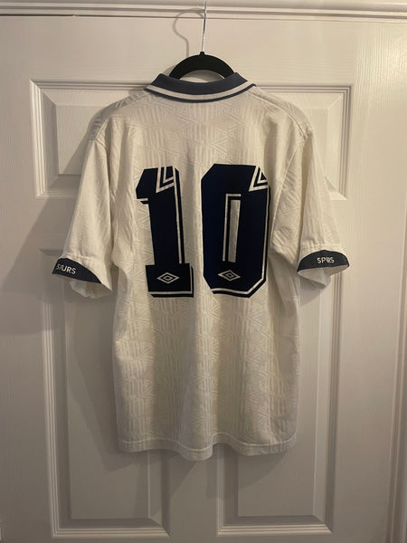 TOTTENHAM HOTSPUR 1991/93 HOME FOOTBALL SHIRT ‘LINEKER #10’ (M)