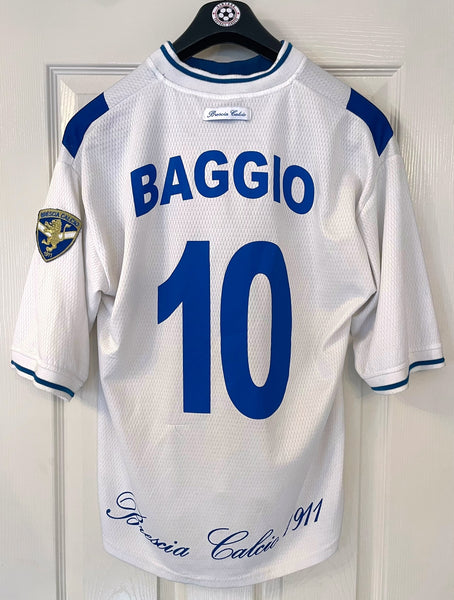 BRESCIA 2000/01 AWAY FOOTBALL SHIRT ‘BAGGIO #10’ (M)