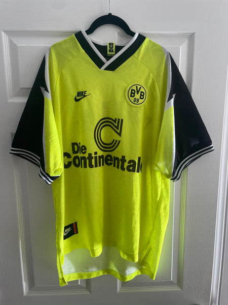 BORUSSIA DORTMUND 1995/96 HOME FOOTBALL SHIRT (XL)