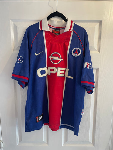 PSG 1996/97 HOME FOOTBALL SHIRT ‘LEONARDO #7’ (L)