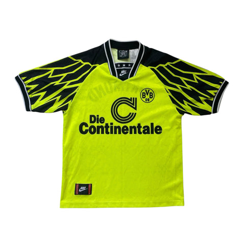 BORUSSIA DORTMUND 1994/95 HOME FOOTBALL SHIRT (M)