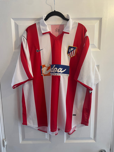 ATLETICO MADRID 2001/02 HOME FOOTBALL SHIRT (XL)