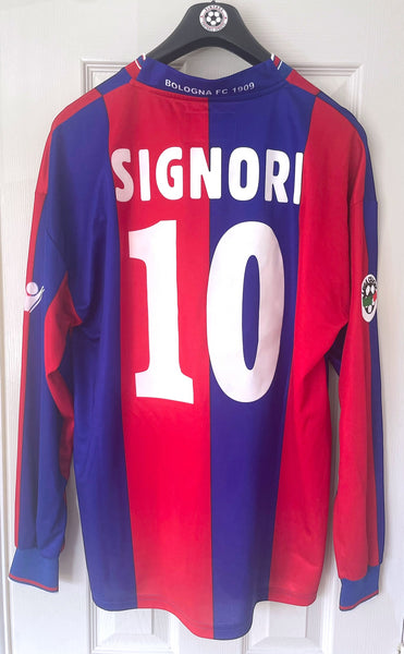 BOLOGNA 2002/03 HOME LONG SLEEVE FOOTBALL SHIRT ‘SIGNORI #10’ (L)