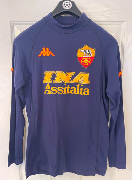 AS ROMA 2000/01 THIRD LONG SLEEVE FOOTBALL SHIRT ‘NAKATA #8’ (S)