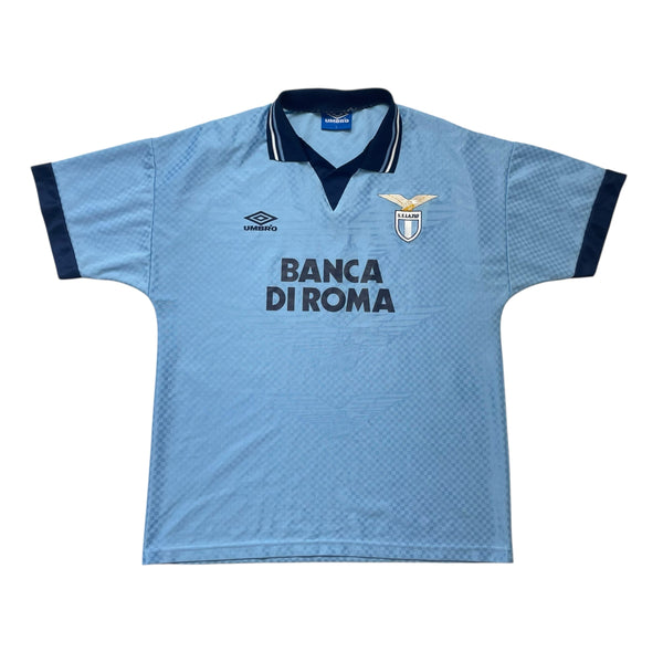 LAZIO 1995/96 HOME FOOTBALL SHIRT (L)