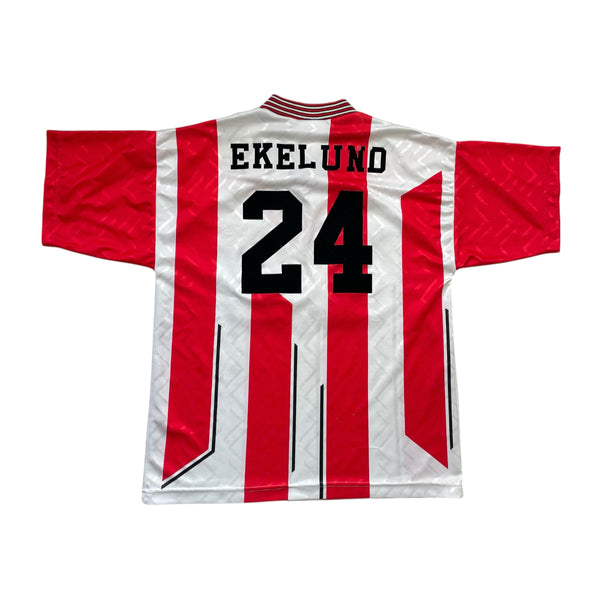 SOUTHAMPTON 1993/95 HOME FOOTBALL SHIRT ‘EKELUNO #24’ (L)
