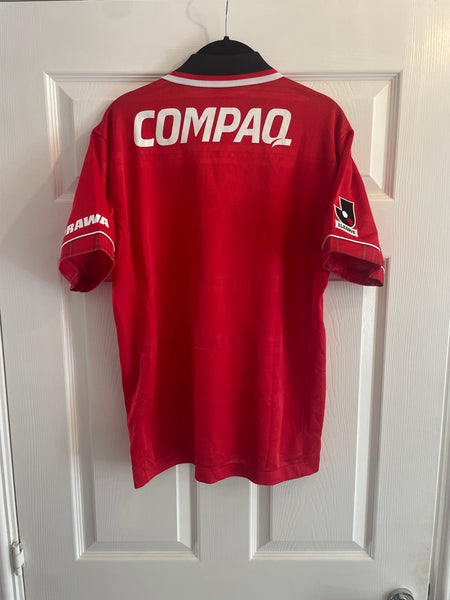URAWA RED DIAMONDS 1999/00 HOME FOOTBALL SHIRT (S/M)