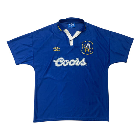 CHELSEA 1995/96 HOME FOOTBALL SHIRT (L)