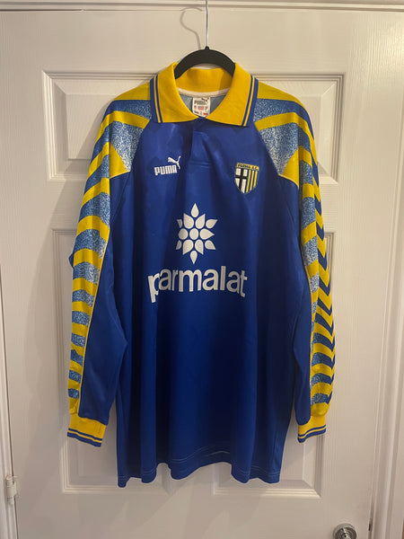 PARMA 1995/96 THIRD LONG SLEEVE FOOTBALL SHIRT ‘STOICHKOV #8 (XL)