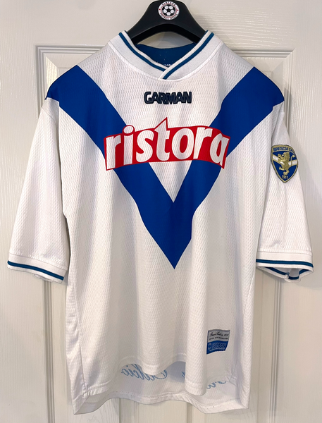BRESCIA 2000/01 AWAY FOOTBALL SHIRT ‘BAGGIO #10’ (M)