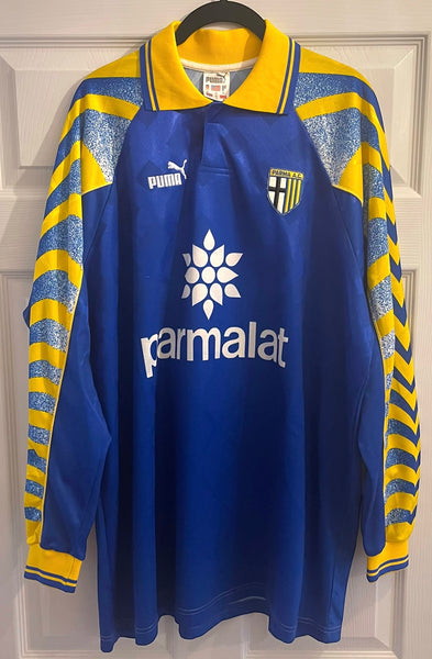PARMA 1995/96 THIRD LONG SLEEVE FOOTBALL SHIRT ‘STOICHKOV #8 (XL)