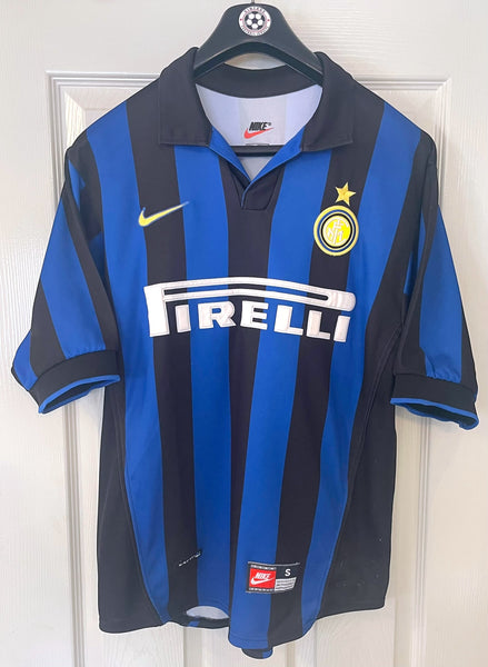 INTER MILAN 1998/99 HOME FOOTBALL SHIRT ‘PIRLO #21’ (S)