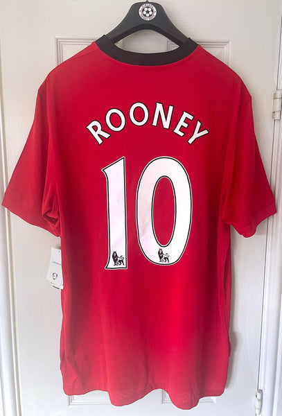 MANCHESTER UNITED 2009/10 HOME FOOTBALL SHIRT ‘ROONEY #10’ *BNWT* (XXL)