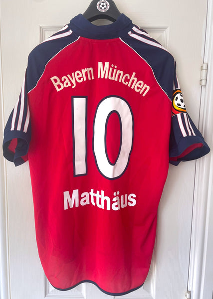 BAYERN MUNICH 1999/01 HOME FOOTBALL SHIRT ‘MATTHAUS #10’ (XL)