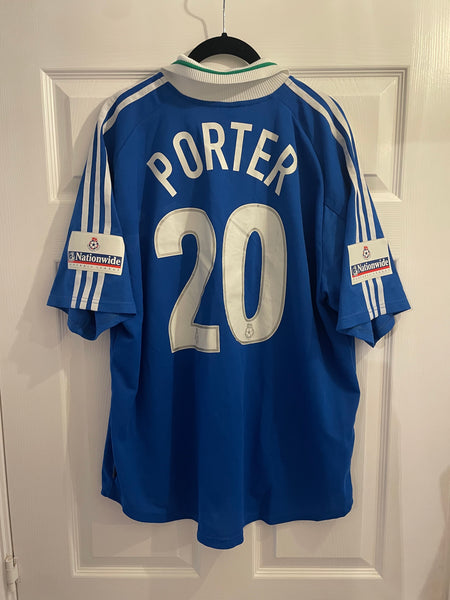 WIGAN ATHLETIC 2000/02 HOME PLAYER ISSUE FOOTBALL SHIRT ‘PORTER #20’ (XL)