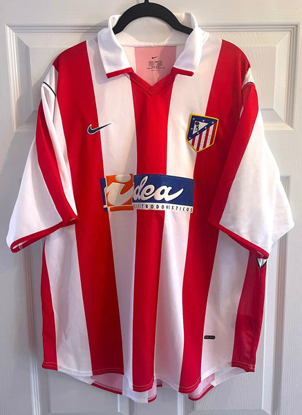 ATLETICO MADRID 2001/02 HOME FOOTBALL SHIRT (XL)