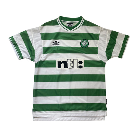 CELTIC 1999/01 HOME FOOTBALL SHIRT (L)