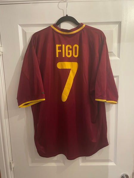 PORTUGAL 2000/02 HOME FOOTBALL SHIRT ‘FIGO #7’ (XXL)
