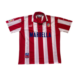 ATLETICO MADRID 1997/98 HOME FOOTBALL SHIRT (M)