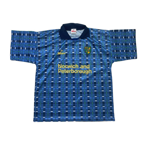 NORWICH CITY 1994/96 AWAY FOOTBALL SHIRT (L)