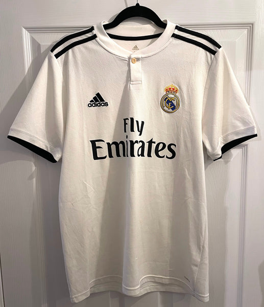 REAL MADRID 2018/19 HOME FOOTBALL SHIRT ‘SERGIO RAMOS #4’ (M)