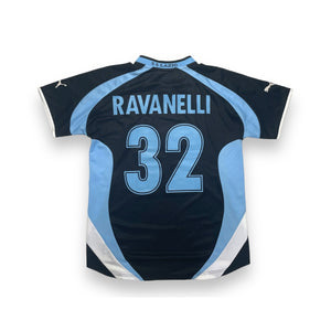 LAZIO 2000/01 AWAY FOOTBALL SHIRT ‘RAVANELLI #32’ (M)