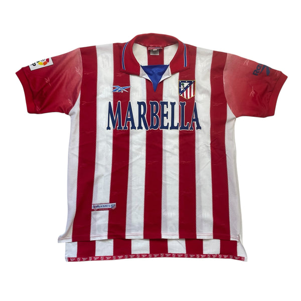ATLETICO MADRID 1998/99 HOME FOOTBALL SHIRT (L)