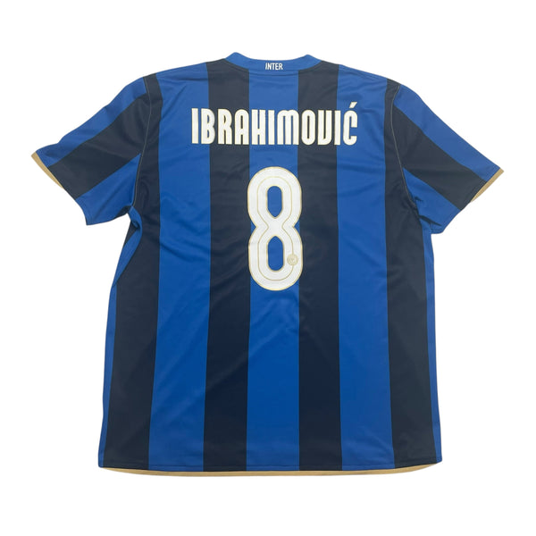 INTER MILAN 2008/09 HOME FOOTBALL SHIRT ‘IBRAHIMOVIC #8’ (XXL)