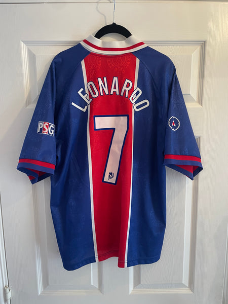 PSG 1996/97 HOME FOOTBALL SHIRT ‘LEONARDO #7’ (L)