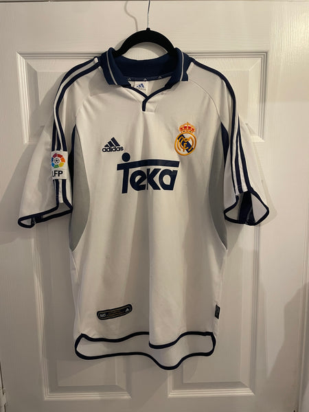 REAL MADRID 2000/01 HOME FOOTBALL SHIRT ‘FIGO #10’ (S)