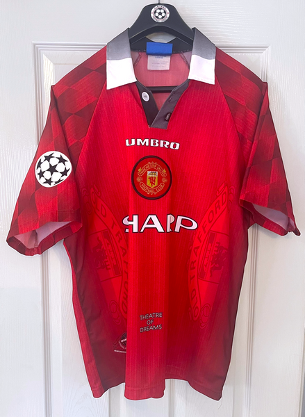 MANCHESTER UNITED 1996/98 HOME CL FOOTBALL SHIRT ‘SOLKSJAER #20’ (L)