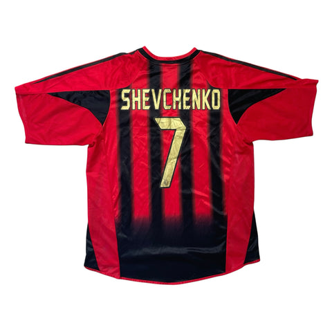 AC MILAN 2004/05 FOOTBALL SHIRT ‘SHEVCHENKO #7’ (L)
