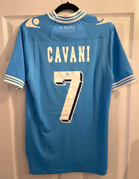 NAPOLI 2012/13 HOME FOOTBALL SHIRT ‘CAVANI #7’ (M)