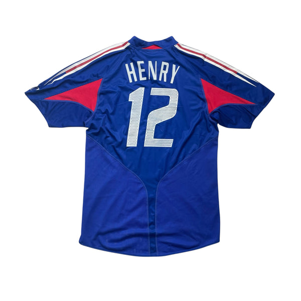 FRANCE 2004/06 HOME FOOTBALL SHIRT ‘HENRY #12’ (L)