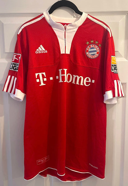 BAYERN MUNICH 2009/10 HOME FOOTBALL SHIRT ‘ROBBEN #10’ (M)