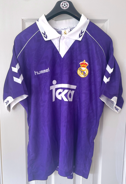 REAL MADRID 1993/94 AWAY FOOTBALL SHIRT (L)