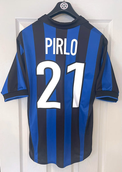 INTER MILAN 1998/99 HOME FOOTBALL SHIRT ‘PIRLO #21’ (S)