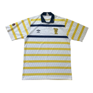 SCOTLAND 1988/90 AWAY FOOTBALL SHIRT (L)