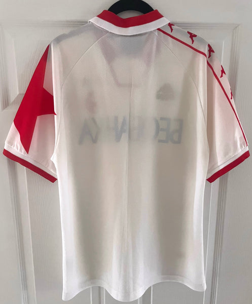 RED STAR BELGRADE 1996/98 AWAY FOOTBALL SHIRT (M)