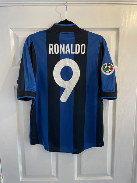 INTER MILAN 2000/01 HOME FOOTBALL SHIRT ‘RONALDO #9’ (S)