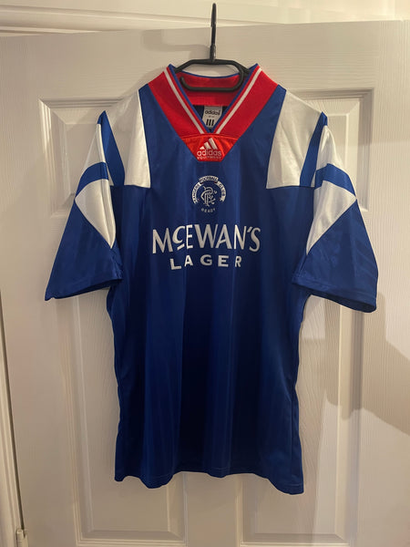 RANGERS 1992/94 HOME FOOTBALL SHIRT (M)