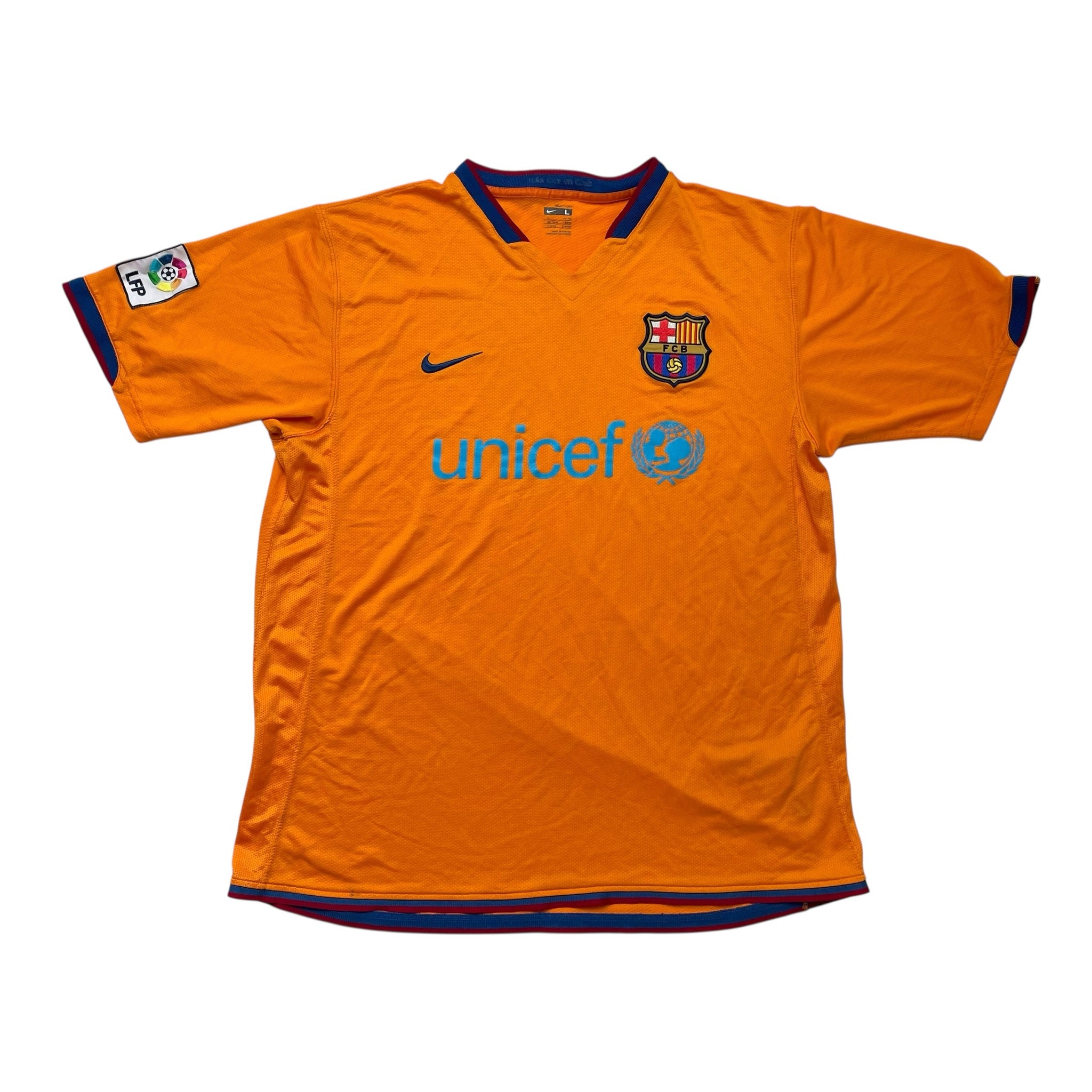 BARCELONA 2006/07 AWAY FOOTBALL SHIRT (L)