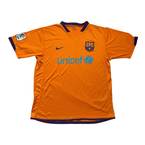 BARCELONA 2006/07 AWAY FOOTBALL SHIRT (L)