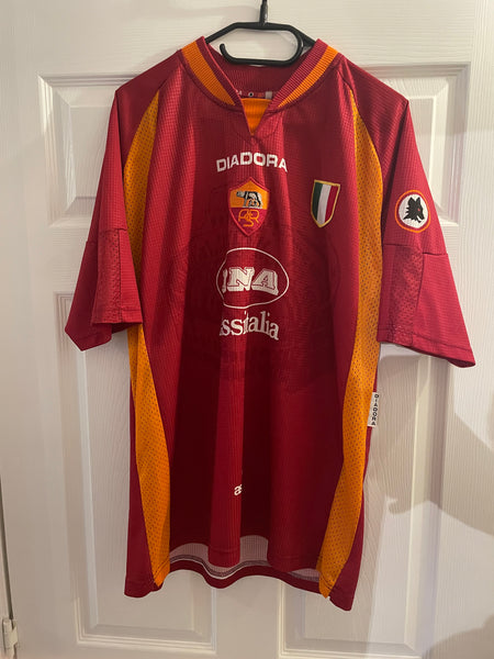 ROMA 1997/98 HOME FOOTBALL SHIRT (L)
