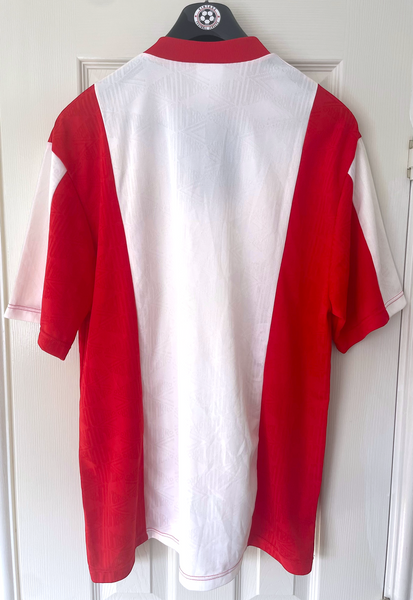 OLDHAM ATHLETIC 1992/94 AWAY FOOTBALL SHIRT (L)
