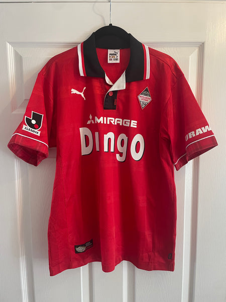 URAWA RED DIAMONDS 1999/00 HOME FOOTBALL SHIRT (S/M)