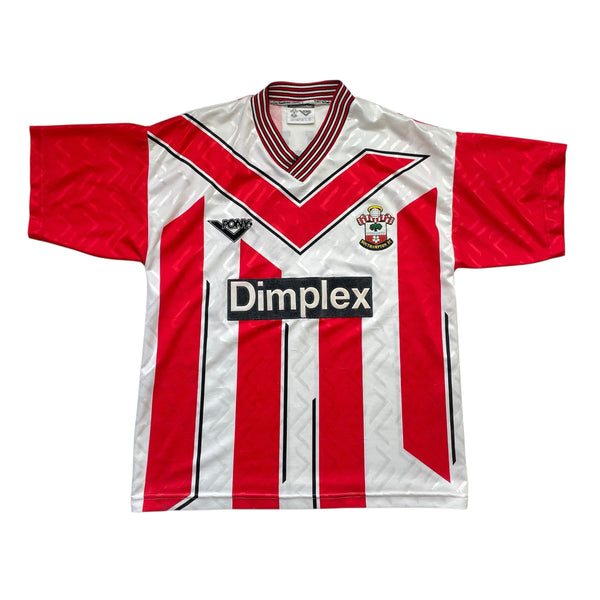 SOUTHAMPTON 1993/95 HOME FOOTBALL SHIRT ‘EKELUNO #24’ (L)