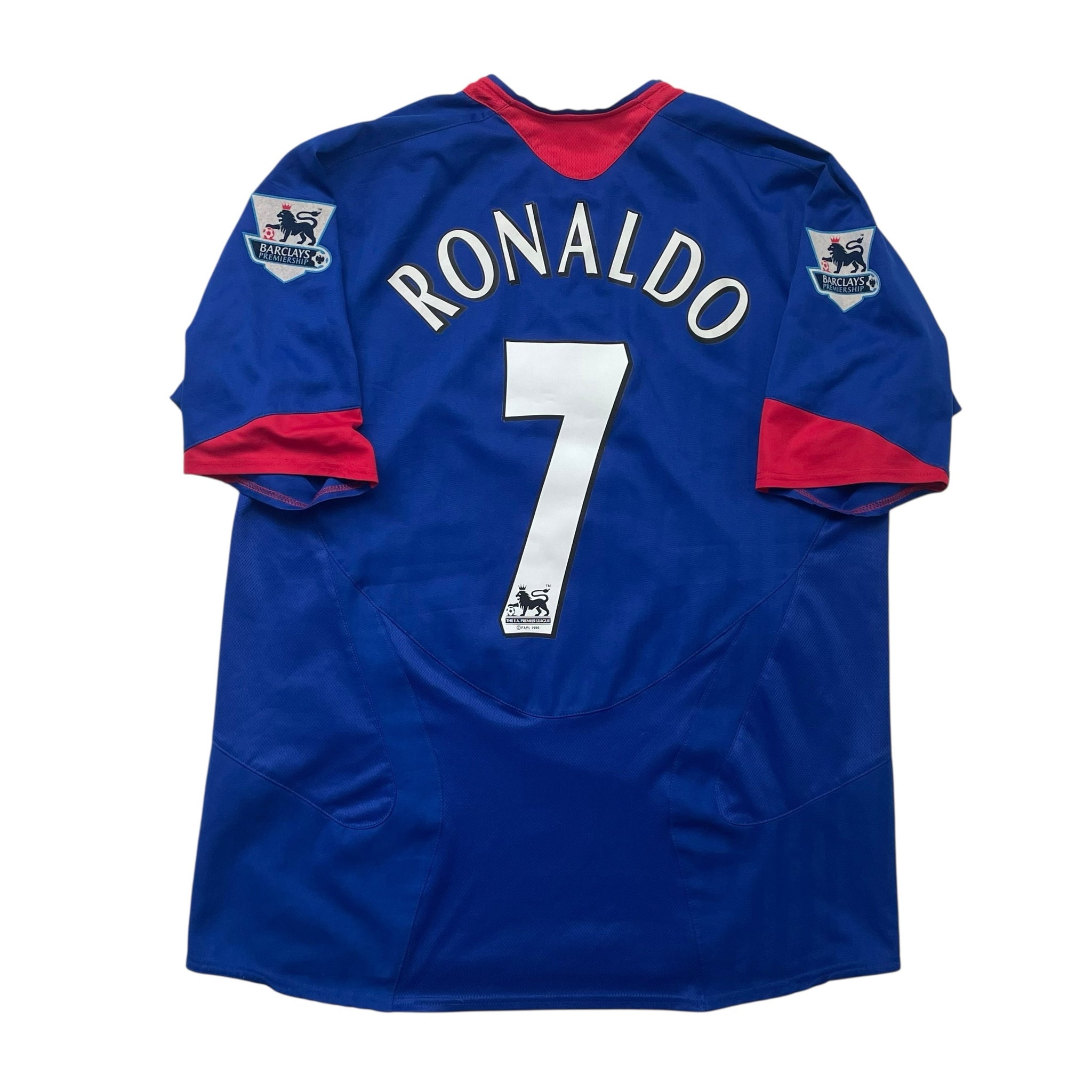 MANCHESTER UNITED 2005/06 AWAY FOOTBALL SHIRT ‘RONALDO #7’ (L)