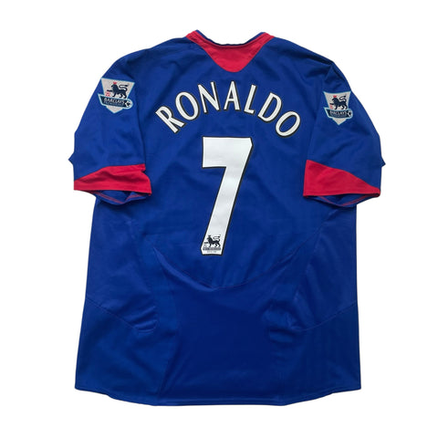 MANCHESTER UNITED 2005/06 AWAY FOOTBALL SHIRT ‘RONALDO #7’ (L)